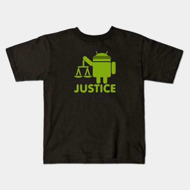 Game Justice Kids T-Shirt by StandAndStare